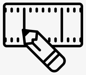 This Icon For Video Editing Depicts A Flat Section - Icono Empleo