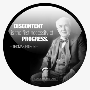 "discontent Is The First Necessity Of Progress - Thomas Alva Edison (famous Portraits): Blank 150 Page