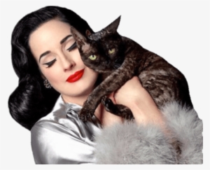 Dita Von Teese With Cat - Dita Von Teese With Cats