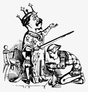 Big Image - Kneeling To King Clipart