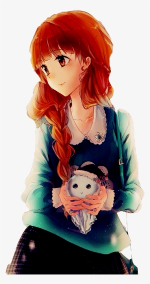 Anime Png Transparent - Anime Girl With Caramel Hair