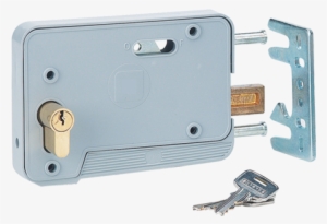 000067 - Serrure En Applique Horizontale Thirard