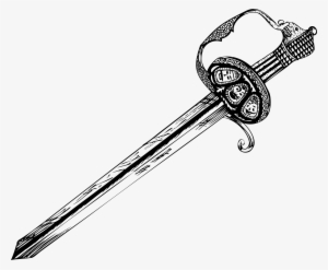 Drawing Sword Clip Art - Hand Drawn Sword