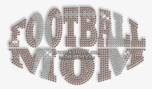 Custom Best Sparkle Football Mom Rhinestone Iron On - Iron-on
