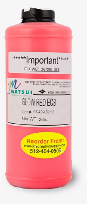 Matsui Glow Red Ecb Pigment - River City Graphic Supply
