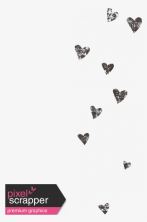 Black Heart Stamp - Digital Scrapbooking