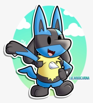 Lucarioocarina Cartoon Clip Art Fictional Character - Lucario