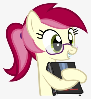 Kody02, Book, Braces, Earth Pony, Female, Glasses, - Cartoon