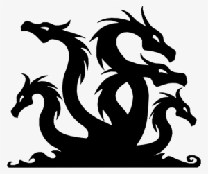 Hydra Dragon Vector Silhouette Public Domain Vectors - Hydra Png