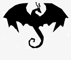 A Dragon Silhouette I Created In Photoshop - Transparent Dragon Clip Art