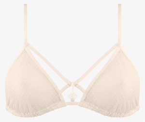 White Key Triangle Bra - Bra