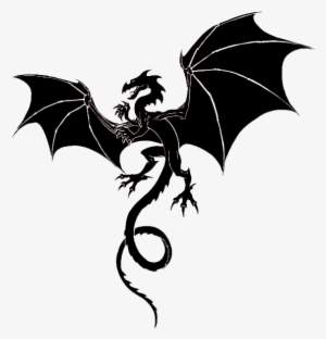 Dragon - Silhouette - Red Dragon