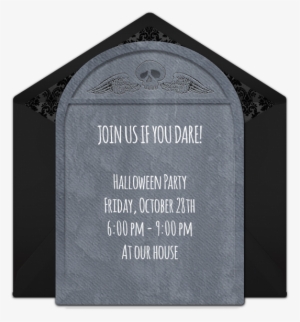 Gravestone Online Invitation - Memorial