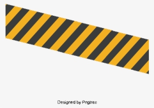 Vector Yellow Black Belt, Barrier, Warning Tape, Caution - Barricade Tape