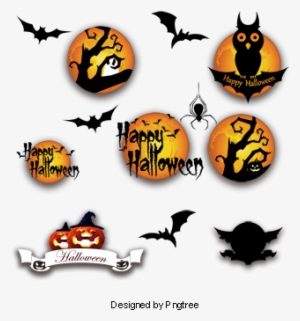Halloween Vector Elements, Halloween Vector Elements, - Vector Graphics