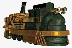 Train, Png V - Steam Punk Passenger Trains