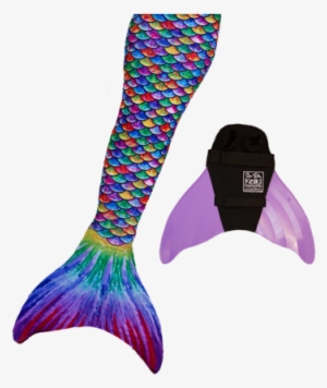 Hawaiian Rainbow Mermaid Tail Monofin Set - Monofin