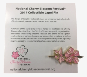 2017 National Cherry Blossom Lapel Pin - Lapel Pin