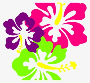 Hawaiian Flower Clipart Template - Costa Rica Postal Cards