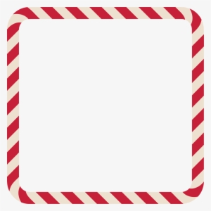Png Free Download - Candy Cane Frame Png