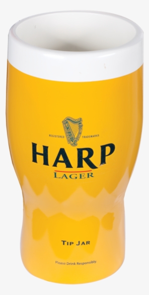 Harp Tip Jar - Beer Glass
