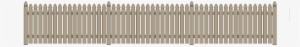 Flat Board Picket Fence - Picket Fence