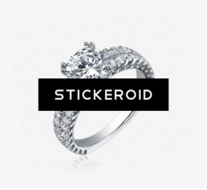 Silver Ring With Diamond Jewelry - Ring