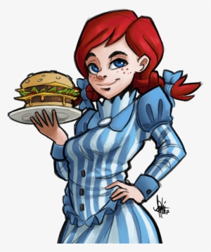 Hamburger Fast Food Cartoon Fictional Character Male - Wendys Transparent