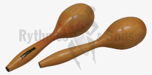 Wood Maracas - Wooden Spoon