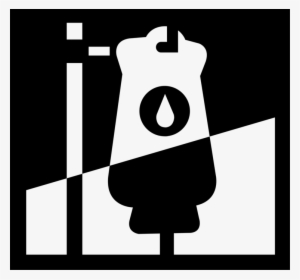 Vector Illustration Of Medical Intravenous Therapy - Sign