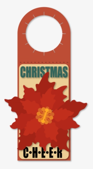 Poinsettia 3d Bottle Gift Tag - Bottle