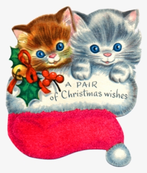 Christmas Kitten Png Selecting A Kitten For Christmas - Christmas Kittens Necklace, Holiday Pendant, Cat, Gifts