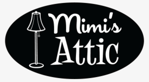 Mimis Oval Logo - Thin Silver Line Art