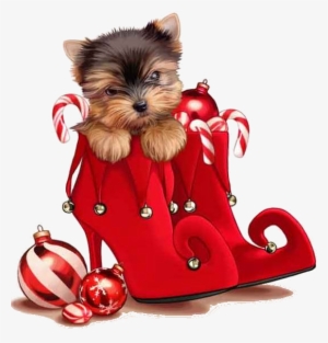 Christmas Dog Png Merry Christmas Merry Christmas Dogs - Christmas Yorkie Clip Art