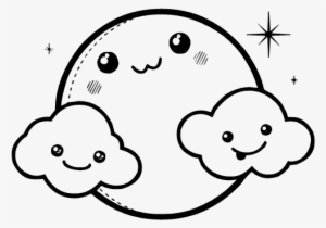 Sol Kawaii Png By Kawaii & Beauty - صور كرتون ابيض واسود