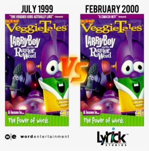 Larry Boy And The Rumor Weed Vhs Comparison By C E - Veggietales Vhs Lyrick Studios