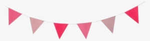 Flag Garland Png - Pink Bunting