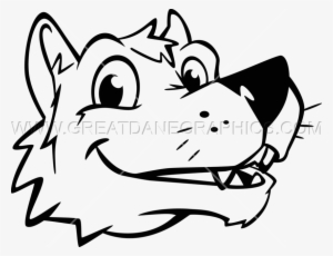 Smiling Wolf Head - Wolf Art Smiling