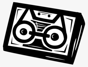 Vector Illustration Of Cassette Tape Audio Cassette