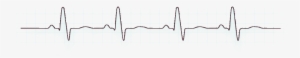 Heartbeat Line Png Download - Line Art