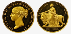 Lot 2477 - Five Pounds 1839 Proof 66