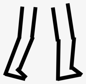 Small - Stick Figure Legs Png