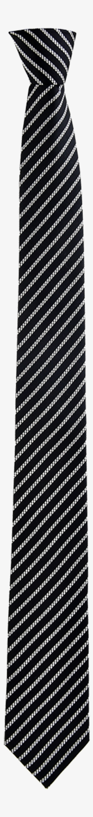 Skinny Lined Haig Tie In Black - Pattern