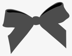 Cartoon Black Bow Tie