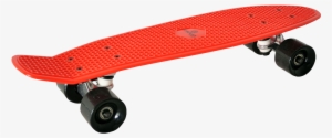 Transparent Penny Board Red