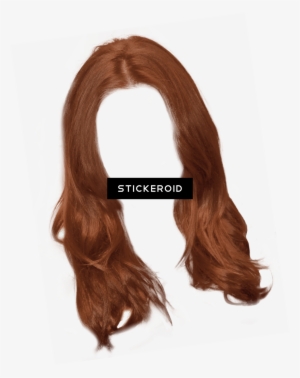Ginger Long Women Hair - Brown Hair Clip Art