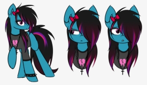 Despotshy, Clothes, Earth Pony, Emo, Female, Hair Over - Oc Mlp Emo Female