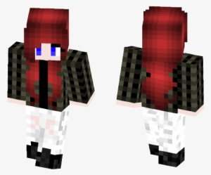 Emo Girl W/ Red Hair - Tobi Minecraft Skin