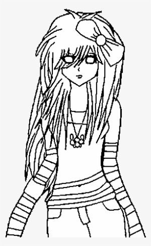 Emo Coloring Book - Emo Love Coloring Pages