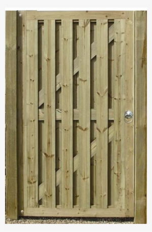 Wooden Gate Png Download - Hit And Miss Gate